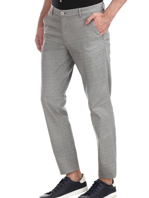 grey solid chinos - 17574604 - Very Small Image - 1