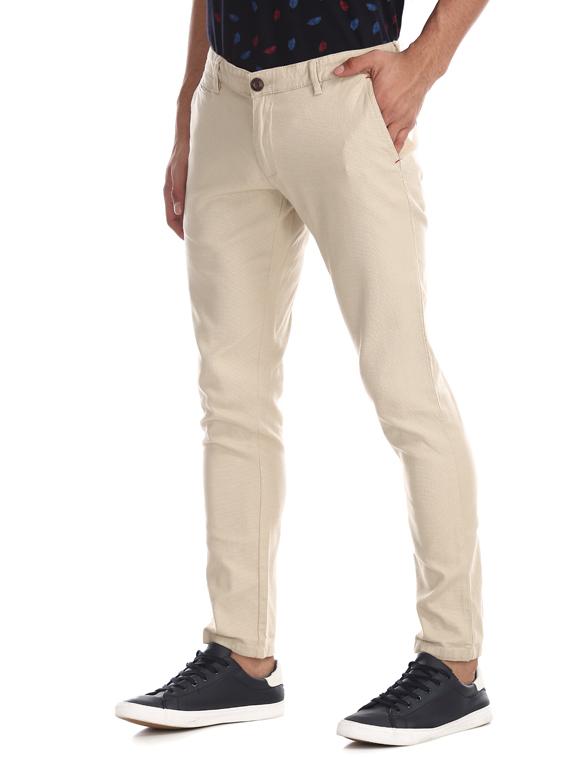 beige solid chinos - 17574633 - Zoom Image - 2