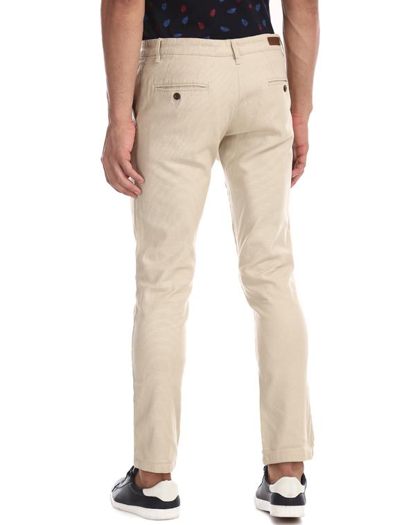 beige solid chinos - 17574633 - Zoom Image - 3