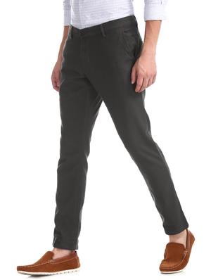black solid chinos - 17574635 - Standard Image - 2