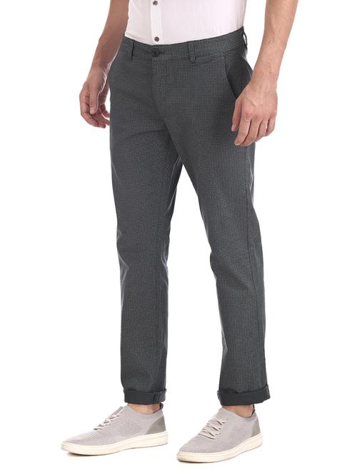 grey textured chinos - 17574649 - Standard Image - 1