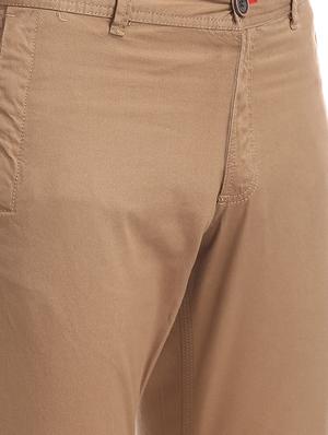 beige solid chinos - 17574658 - Standard Image - 5