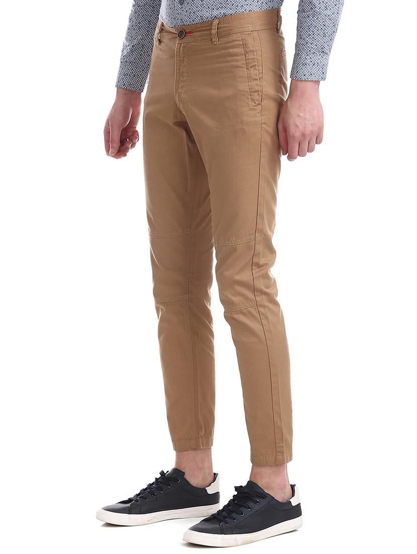beige solid chinos - 17574658 - Zoom Image - 1