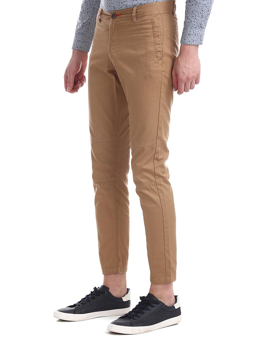 beige solid chinos - 17574658 - Zoom Image - 2