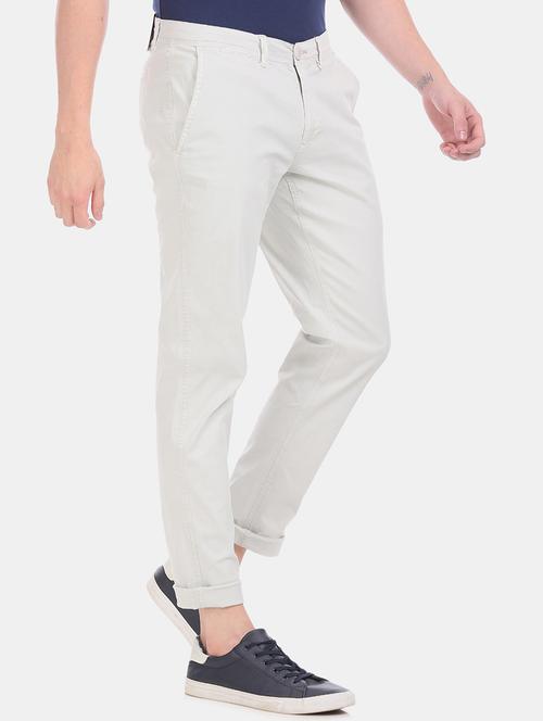 grey solid chinos - 17574674 - Standard Image - 1