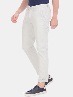grey solid chinos - 17574674 - Standard Image - 2