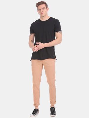 peach solid chinos - 17574676 - Standard Image - 4