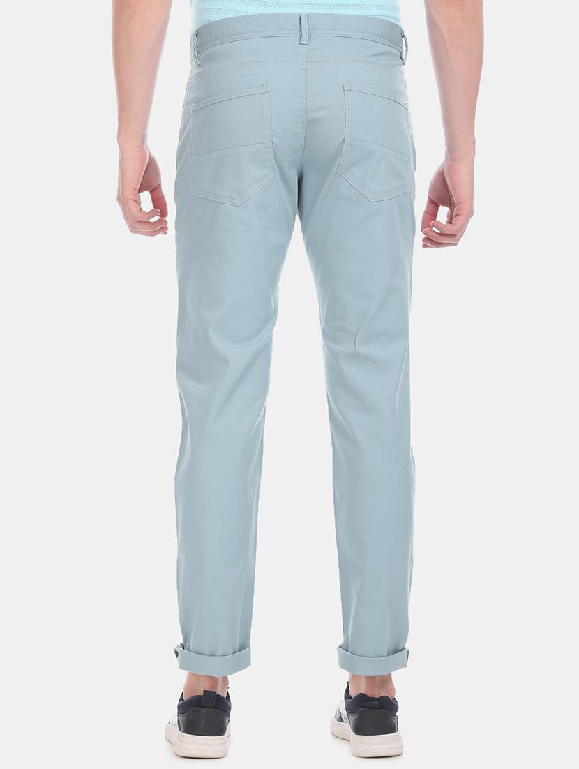 blue solid chinos - 17574686 - Zoom Image - 3