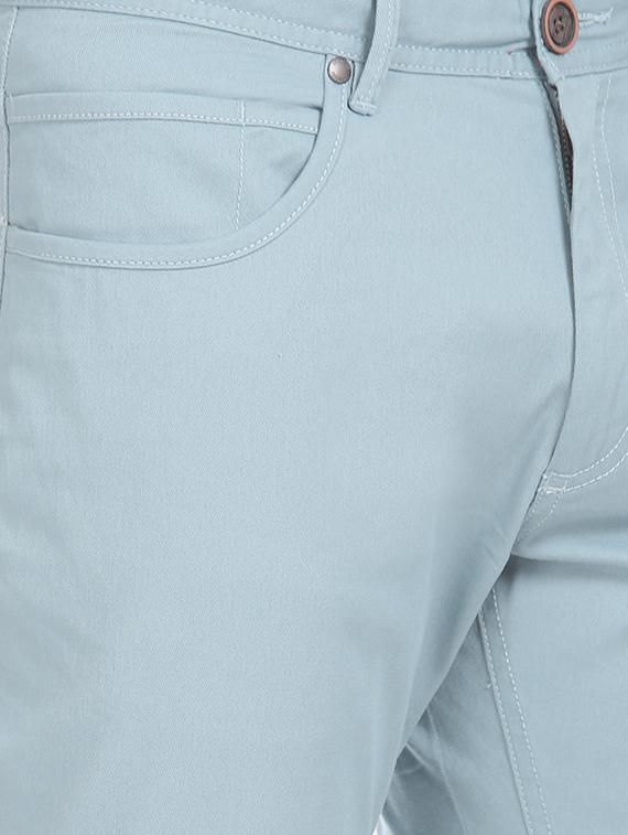 blue solid chinos - 17574686 - Zoom Image - 5