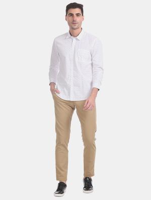 brown solid chinos - 17574698 - Standard Image - 4