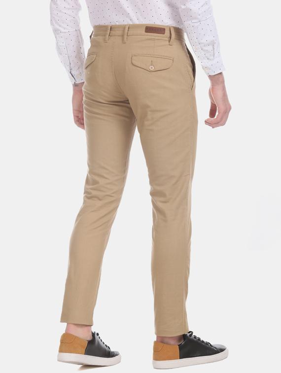 brown solid chinos - 17574698 - Zoom Image - 3