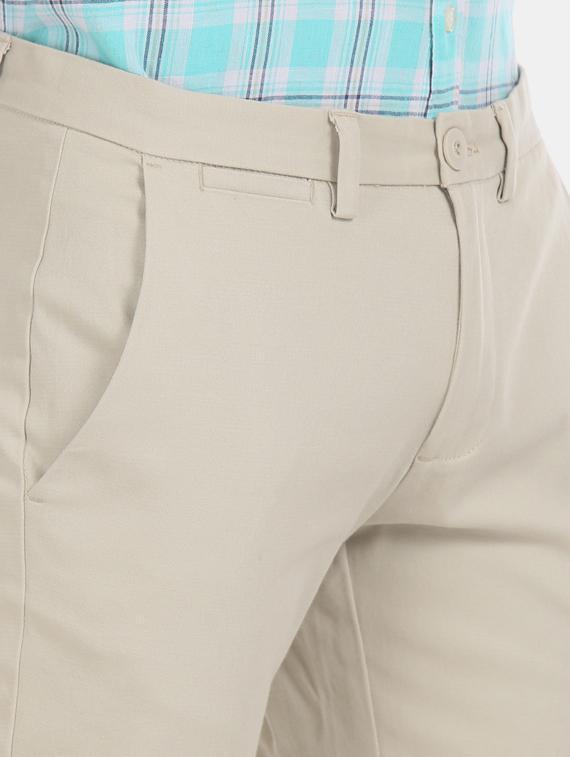 beige solid chinos - 17574737 - Zoom Image - 5