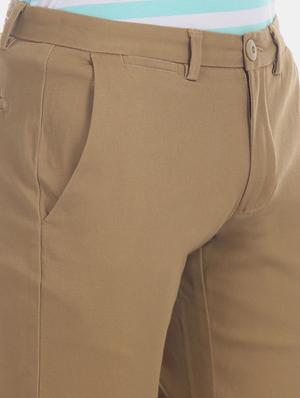 brown solid chinos - 17574739 - Standard Image - 5