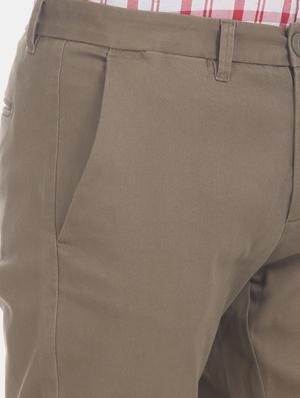 brown solid chinos - 17574767 - Standard Image - 5