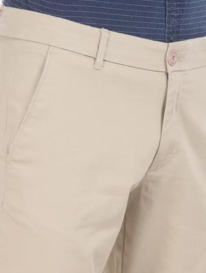 beige solid chinos - 17574773 - Standard Image - 5