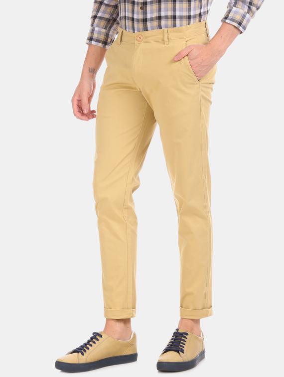 yellow solid chinos - 17574801 - Zoom Image - 2