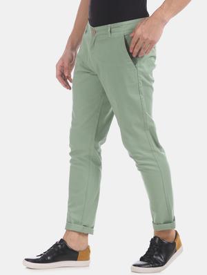 green solid chinos - 17574803 - Standard Image - 2