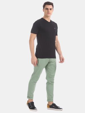 green solid chinos - 17574803 - Standard Image - 4