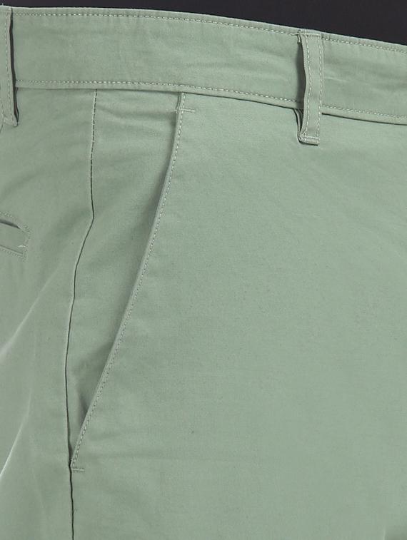 green solid chinos - 17574803 - Zoom Image - 5