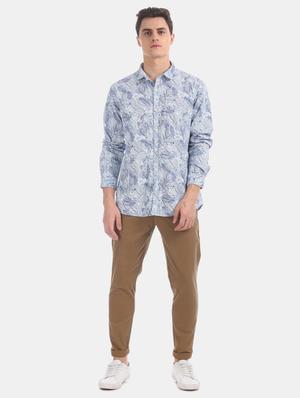 brown solid chinos - 17574809 - Standard Image - 4