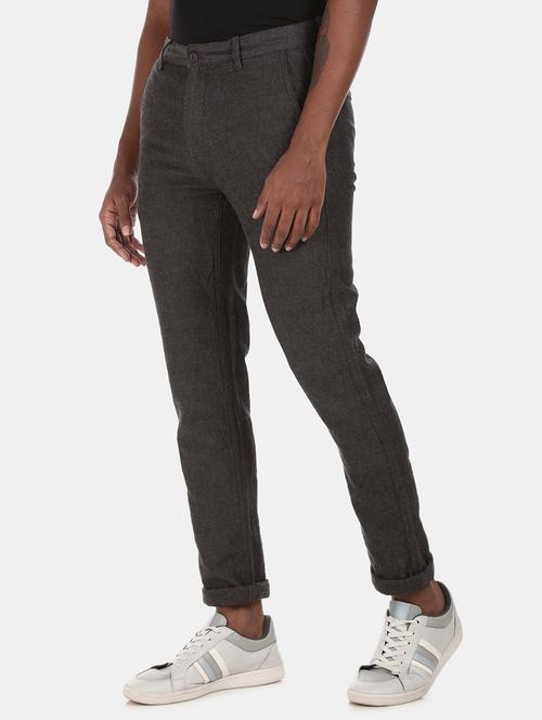 black solid chinos - 17574823 - Standard Image - 1