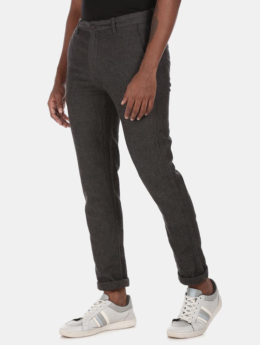black solid chinos - 17574823 - Zoom Image - 1