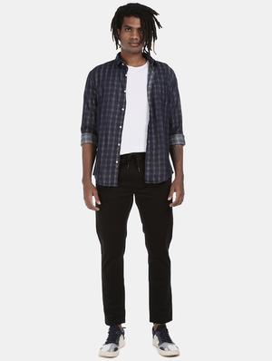 black solid chinos - 17574836 - Standard Image - 3