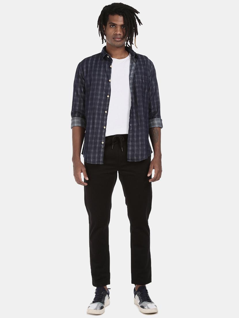 black solid chinos - 17574836 - Zoom Image - 3