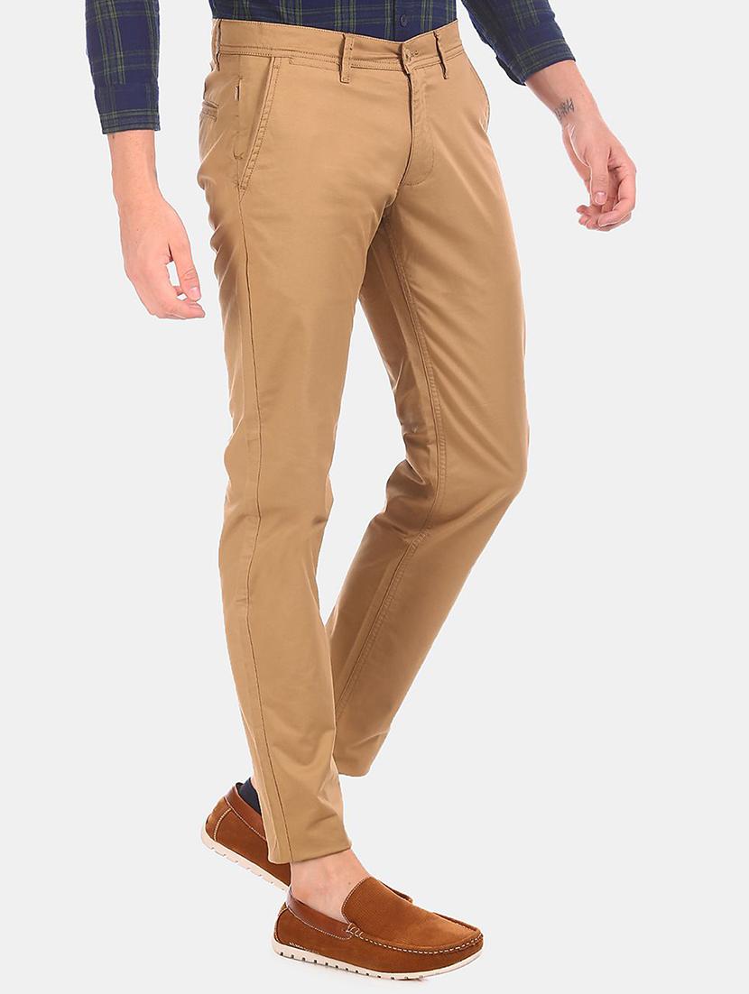 brown solid chinos - 17574843 - Zoom Image - 2