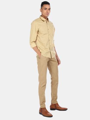 brown solid chinos - 17574857 - Standard Image - 4
