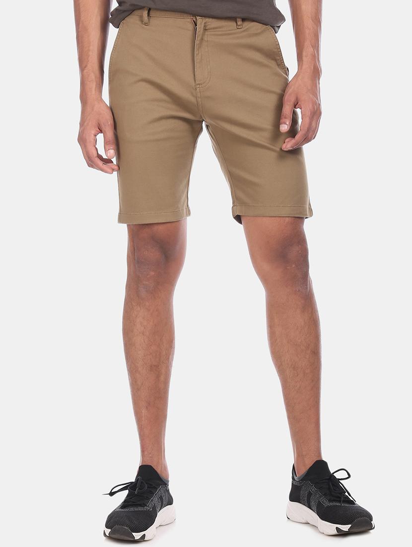 brown solid bermuda short - 17574965 - Zoom Image - 1