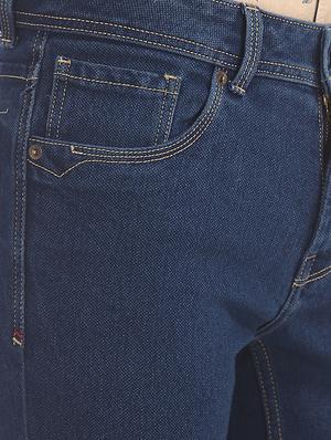 navy blue plain denim jeans - 17575025 - Standard Image - 5