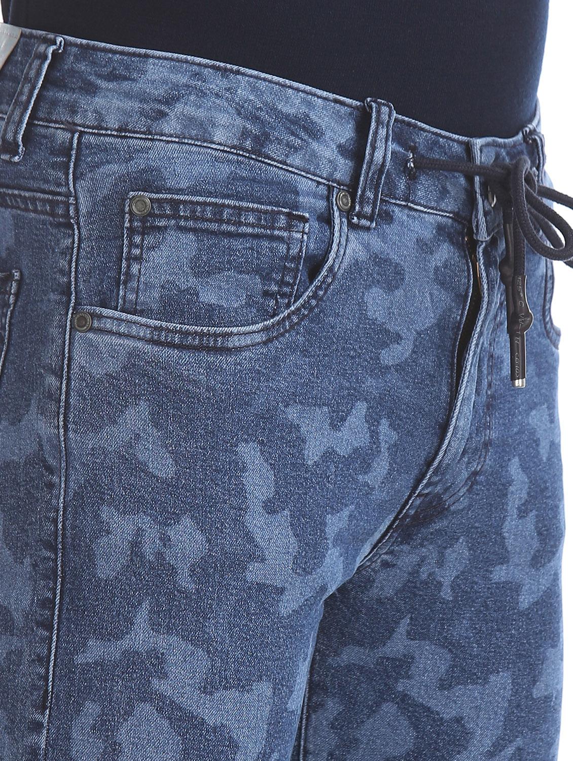 blue printed denim jeans - 17575048 - Zoom Image - 5