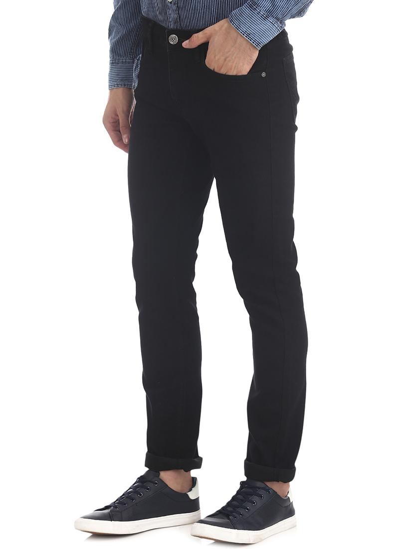 black plain denim jeans - 17575058 - Zoom Image - 1