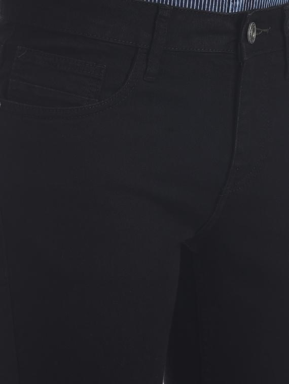 black plain denim jeans - 17575058 - Zoom Image - 4
