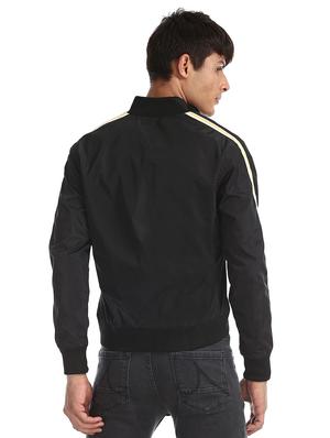 black side taped casual jacket - 17575066 - Standard Image - 3