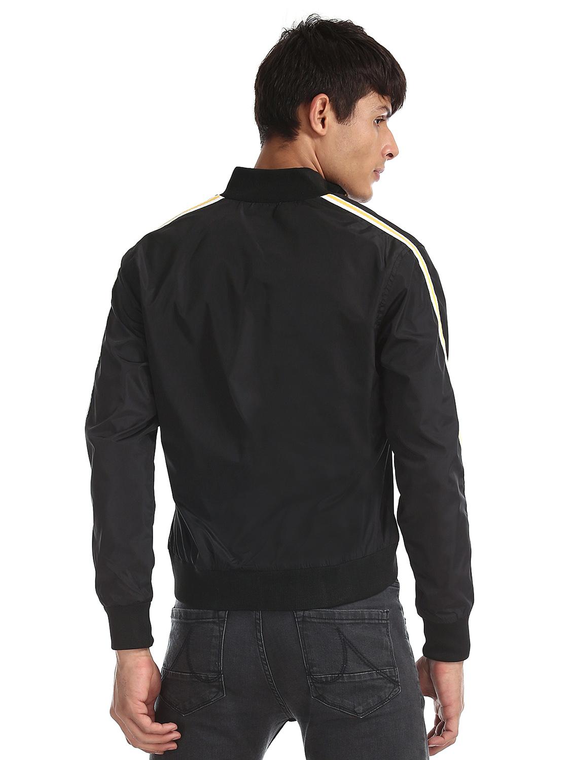 black side taped casual jacket - 17575066 - Zoom Image - 3