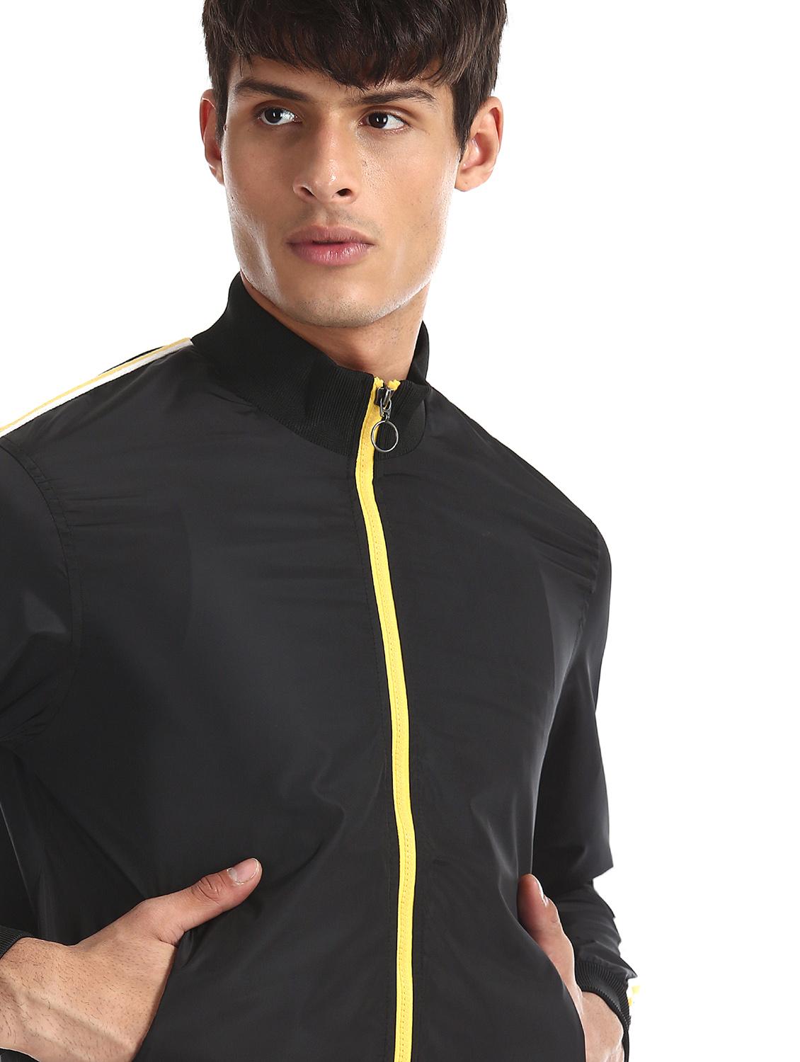 black side taped casual jacket - 17575066 - Zoom Image - 5