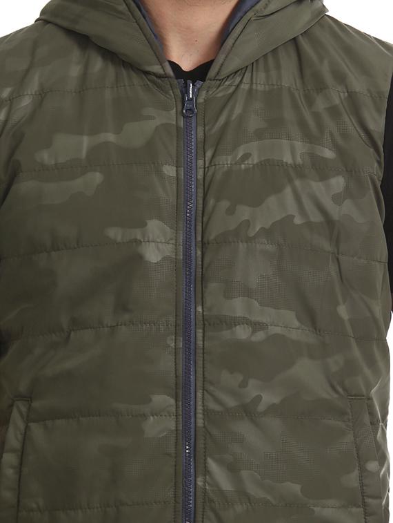 olive green camouflage quilted jacket - 17575079 - Zoom Image - 6