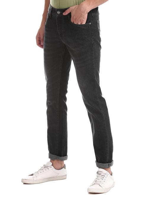 grey light washed denim jeans - 17575088 - Standard Image - 1