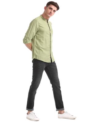 grey light washed denim jeans - 17575088 - Standard Image - 3