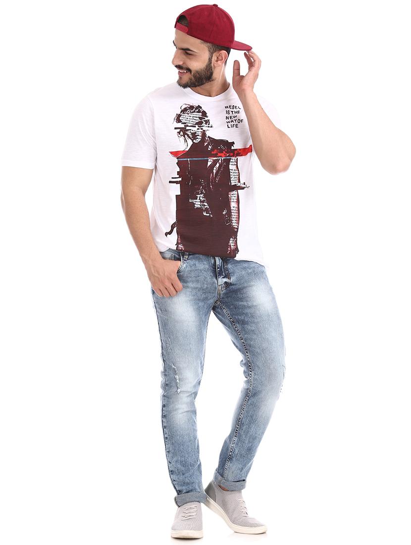 blue heavy washed ripped denim jeans - 17575093 - Zoom Image - 4