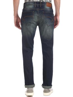 blue light washed ripped denim jeans - 17575109 - Standard Image - 2