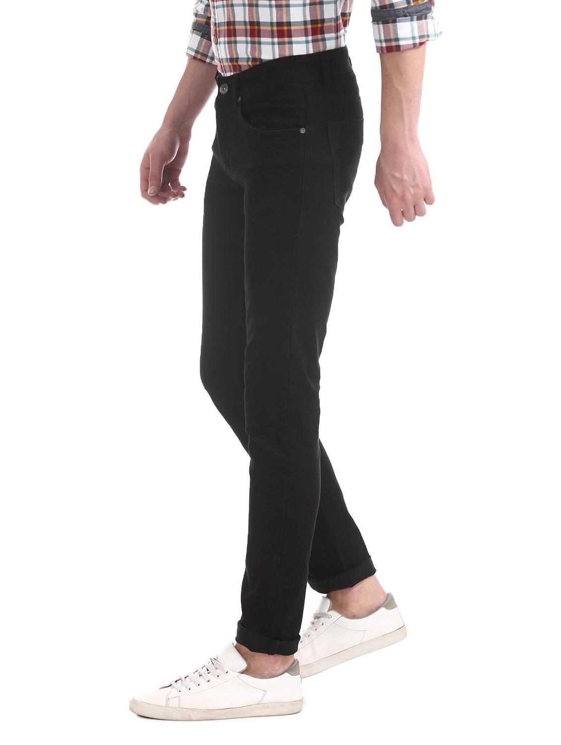 black plain denim jeans - 17575139 - Zoom Image - 1