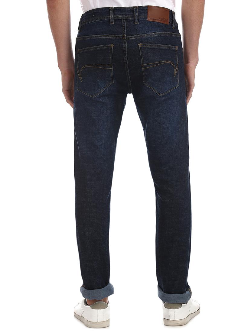 navy blue light washed denim jeans - 17575145 - Zoom Image - 3