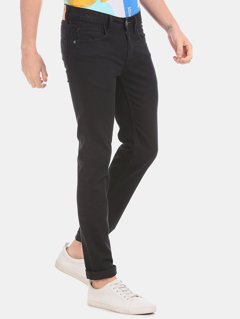 black plain denim jeans - 17575147 - Zoom Image - 2