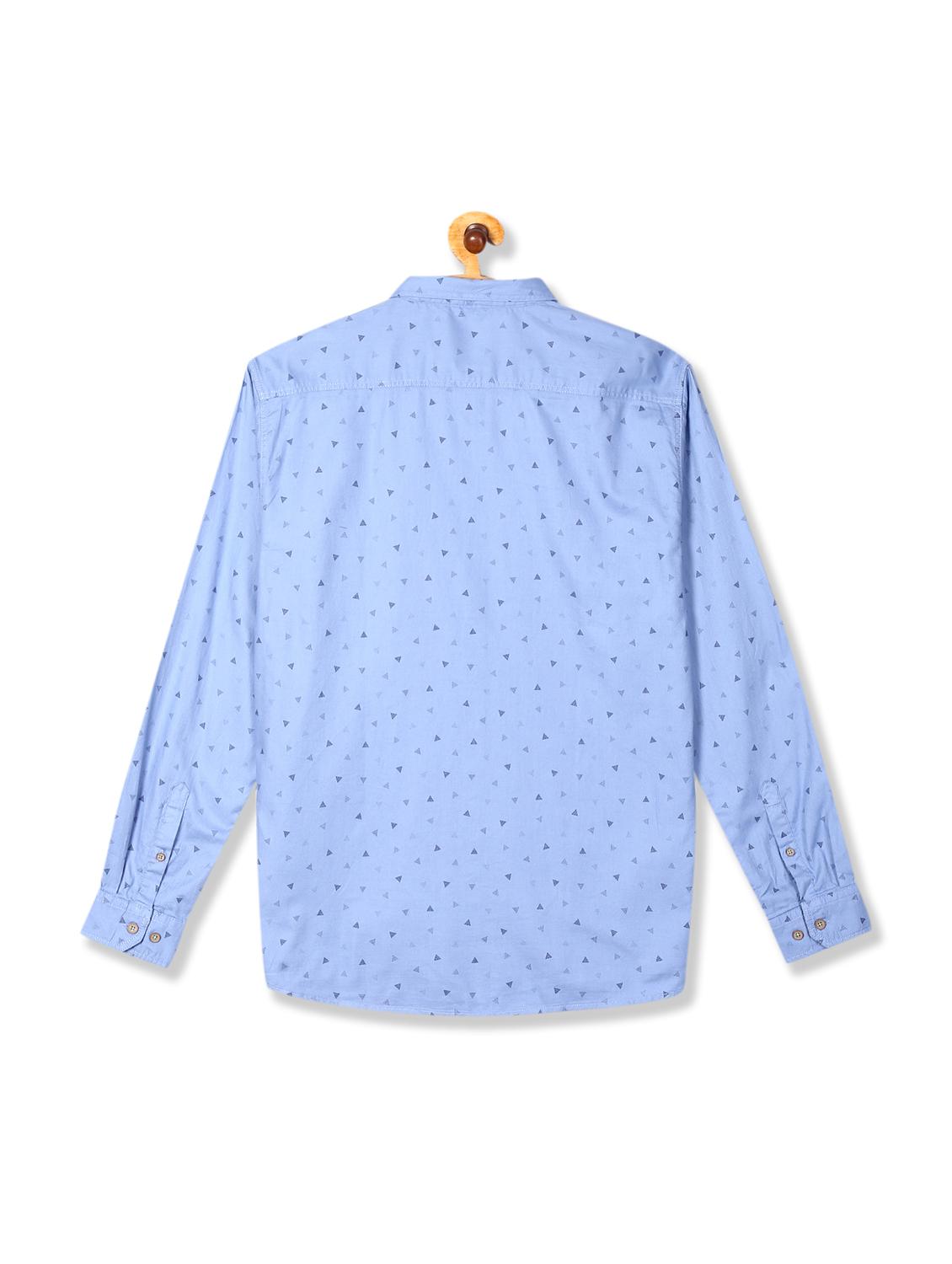 blue printed casual shirt - 17575154 - Zoom Image - 2