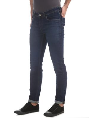 navy blue light washed denim jeans - 17575179 - Standard Image - 2