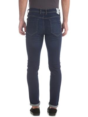 navy blue light washed denim jeans - 17575179 - Standard Image - 3