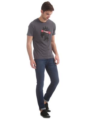 navy blue light washed denim jeans - 17575179 - Standard Image - 4